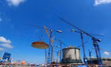 Tập đoàn Yantai Taihai chuyên sản xuất lắp đặt các công trình hạt nhân. Trong ảnh là một lò phản ứng đang được xây dựng ẢNH:Reuters