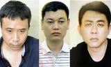 Bị can Dũng, Ngọc, Trung (từ trái qua)