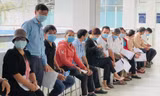 Tình nguyện viên ở Long An đến tiêm thử vắc-xin Nano Covax giai đoạn 2 Ảnh Văn Minh 