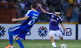 Văn Quyết ghi bàn ấn định chiến thắng 3-2 cho Hà Nội FC trước CLB Altyn Asyr ở bán kết lượt đi liên khu vực AFC Cup. Ảnh: Zing