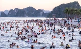 Nguy cơ mất an toàn ở bãi tắm Hạ Long 
