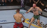 McGregor gày gập chân trong cuộc đối đầu với Poirier 