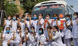 Sinh viên Điều dưỡng Nam Định tình nguyện vào Đồng Nai chống dịch