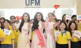 Hàng nghìn sinh viên vây kín Hoa hậu Hà Trúc Linh trong ngày trở về trường 