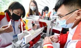 Các bạn sinh viên tham gia Cuộc thi “Công nghệ trí tuệ Student Chie-Tech” năm 2020.