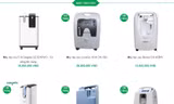 Nhiều loại máy tạo oxy đều thông báo hết hàng