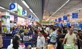 Nhiều siêu thị tấp nập người dân vào mua sắm trong dịp nghỉ lễ 2/9