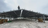 Công trình điện mặt trời mái nhà trong một trang trại vùng rú cát tại huyện Quảng Điền, tỉnh TT-Huế. 