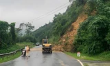 Quốc lộ 70B ở Phú Thọ khôi phục xong sạt lở, thông tuyến trở lại