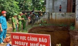 Lại xuất hiện 'hố tử thần' rộng 9 mét tại Phú Thọ, hai hộ dân phải di dời