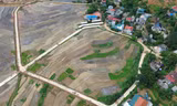 Hình ảnh ruộng bậc thang ở Phú Thọ dốc thoai thoải, sáng đẹp tựa gương soi trước vụ cấy
