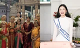 Hoa hậu Ý Nhi được BTC Miss World tiễn ra sân bay, diện áo dài khi về tới Việt Nam