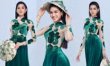 Hoa hậu Đỗ Thị Hà khoe ảnh áo dài cho phần thi quan trọng, ý nghĩa trang phục gây bất ngờ