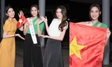 Hoa hậu Đỗ Thị Hà lên đường tới Miss World, khoe chân siêu dài, catwalk cực đỉnh ở sân bay