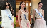 Thanh Thủy tinh tế khi lựa chọn trang phục màu trắng ở Miss International 2024