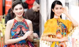 Á hậu Phương Anh - Ngọc Thảo mang không khí Tết đến sớm với trang phục áo dài rực rỡ