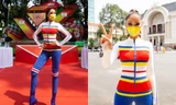 Hoa hậu H’Hen Niê đeo khẩu trang, diện jumpsuit khoe đường cong hoàn hảo cổ vũ thể thao