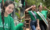 Hoa hậu Thanh Thủy tham gia hoạt động trồng cây cùng tổ chức Puteri Indonesia