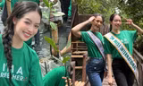 Hoa hậu Thanh Thủy tham gia hoạt động trồng cây cùng tổ chức Puteri Indonesia