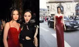 Á hậu Kim Duyên chung khung hình với Phạm Băng Băng tại Paris Fashion Week