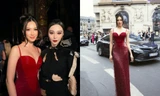 Á hậu Kim Duyên chung khung hình với Phạm Băng Băng tại Paris Fashion Week
