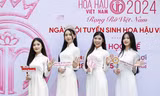 Nhan sắc tinh khôi của dàn nữ sinh tại Ngày hội tuyển sinh Hoa hậu Việt Nam 2024