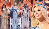 Không chỉ Đỗ Thị Hà, Miss World Karolina Bielawska cũng gặp sự cố với váy khi đăng quang