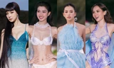 Ngắm dàn hậu Việt trình diễn thời trang, Phương Nhi mặc bikini khoe sắc vóc nuột nà