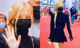 Rosé BLACKPINK ra sân bay trở về Hàn: Vẫn diện đồ đen nhưng đậm khí chất "high fashion"