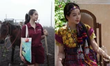 Hoa hậu Thanh Thủy diện trang phục truyền thống Guatemala, cưỡi ngựa thăm núi lửa