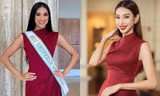 Mặc cùng kiểu trang phục, Hoa hậu Thùy Tiên và Á hậu Kim Duyên có sự lựa chọn khác nhau