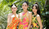 Hoa hậu Lương Thùy Linh, Á hậu Kiều Loan, Tường San diện váy khoe lưng thon