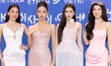 Tiểu Vy, Lương Thùy Linh, Đỗ Thị Hà khoe đẳng cấp giám khảo tại thảm đỏ Miss World Vietnam