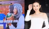 Hoa hậu Thùy Tiên được gọi là "nhân vật nổi bật" trên đài truyền hình quốc gia Hàn Quốc