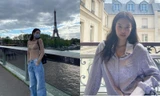 Jennie BLACKPINK khoe loạt ảnh ở Paris, mặc đồ đúng kiểu "đi chơi không quên nhiệm vụ"