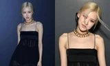 Rosé BLACKPINK mặc thiết kế được may lại từ 2 bộ váy khác nhau tới show của Saint Laurent?