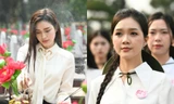 Người đẹp Hoa hậu Việt Nam dâng hương tại nghĩa trang liệt sĩ tỉnh Quảng Trị
