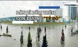 Dân bì bõm trên 'cung đường tỷ đô' ở TPHCM