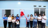 Khánh thành nhà "Khăn quàng đỏ". Ảnh: Duy Chiến 