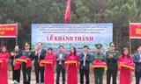 Khánh thành đường lên cột mốc biên giới -Ảnh: Duy Chiến 