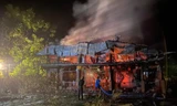 Hiện trường vụ cháy. (ảnh: KV)