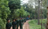 Các chiến sỹ nhí hành quân dã ngoại. Ảnh: Duy Chiến 