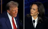 Hai ứng viên Donald Trump và Kamala Harris vẫn bám đuổi sát sao tại các bang chiến trường. (Ảnh: Reuters)