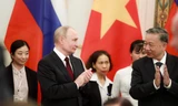 Chủ tịch nước Tô Lâm chủ trì tiệc chiêu đãi Tổng thống Nga Putin