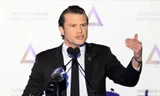Ông Pete Hegseth khi còn là người dẫn chương trình của Fox News. (Ảnh: Getty)