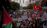 Một cuộc biểu tình phản đối Israel ở Thổ Nhĩ Kỳ. (Ảnh: AP)
