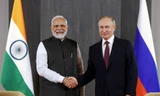 Tổng thống Nga Vladimir Putin và Thủ tướng Ấn Độ Narendra Modi trong cuộc gặp năm 2022. (Ảnh: Reuters)