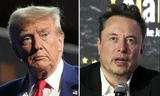 Ứng viên tổng thống đảng Cộng hoà Donald Trump và tỷ phú Elon Musk. (Ảnh: AP)