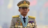 Thống tướng Min Aung Hlaing, người đứng đầu chính quyền quân sự Myanmar. (Ảnh: Reuters)