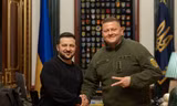 Ông Zelensky đăng bức ảnh chụp chung với Tướng Zaluzhnyi ngày 9/2. (Ảnh: Reuters)